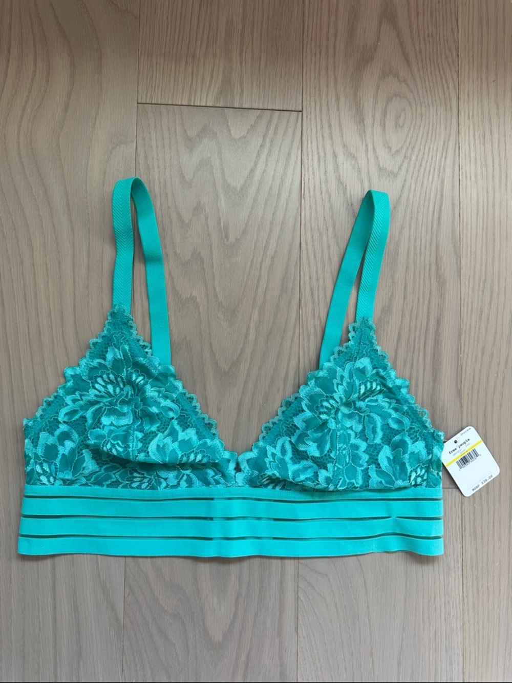 Free People Teal Lace Festival Bralette - Picture 1 of 5